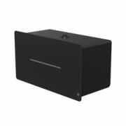 4074-LOKI DISTRIBUTEUR DE PAPIER TOILETTE POUR 2 ROULEAUX STANDARD, noir