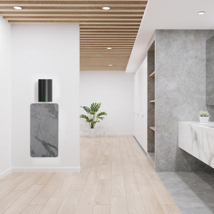 4505-Plaque anti-éclaboussures, gris marbré